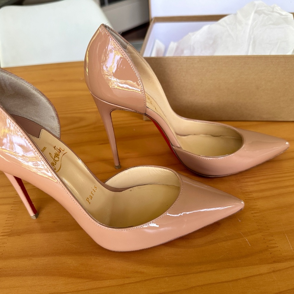 Christian Louboutin Blush Patent Leather Heels
